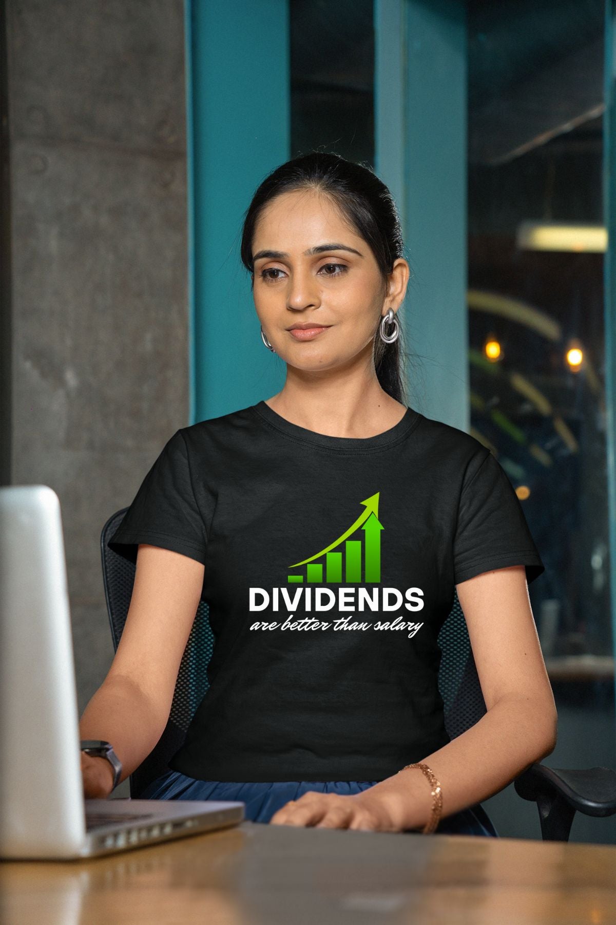 Dividend are better than salary Printed Unisex T-Shirt