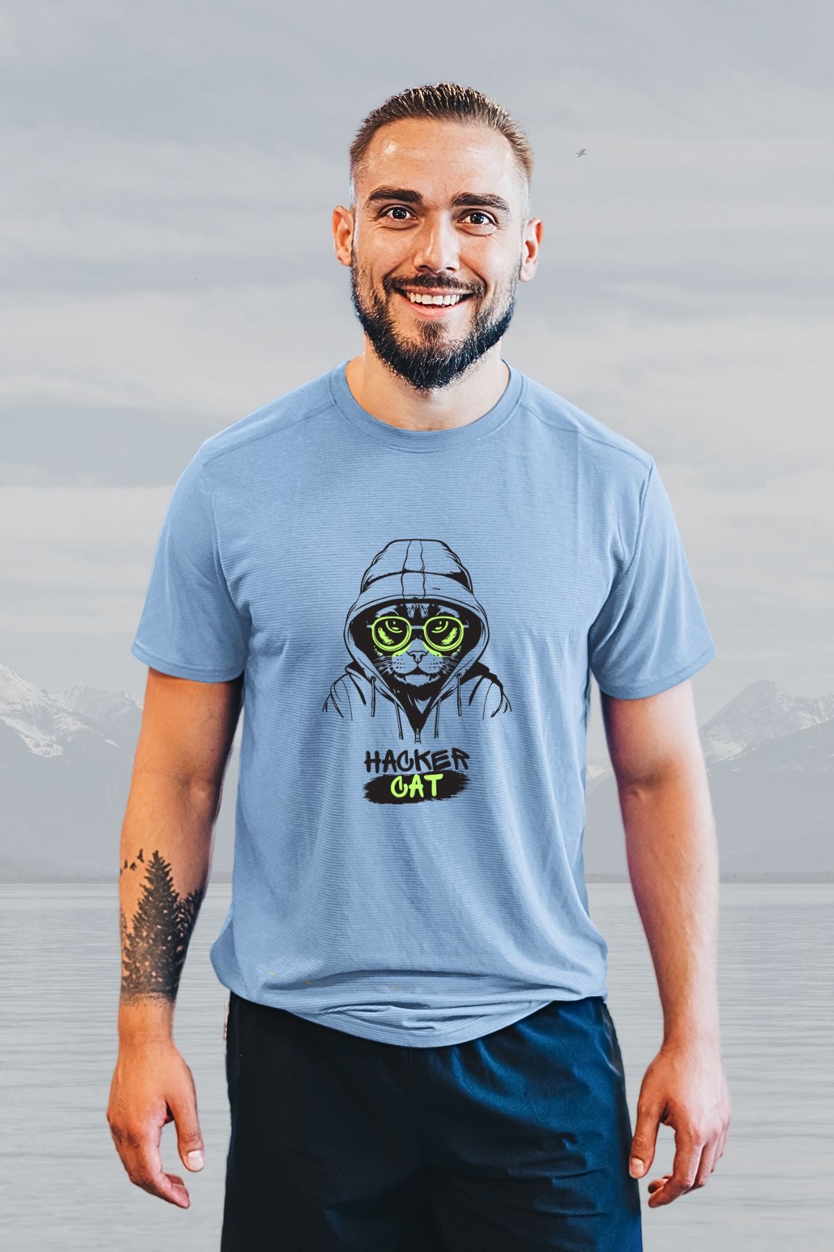 Hacker Cat Unisex T-Shirt