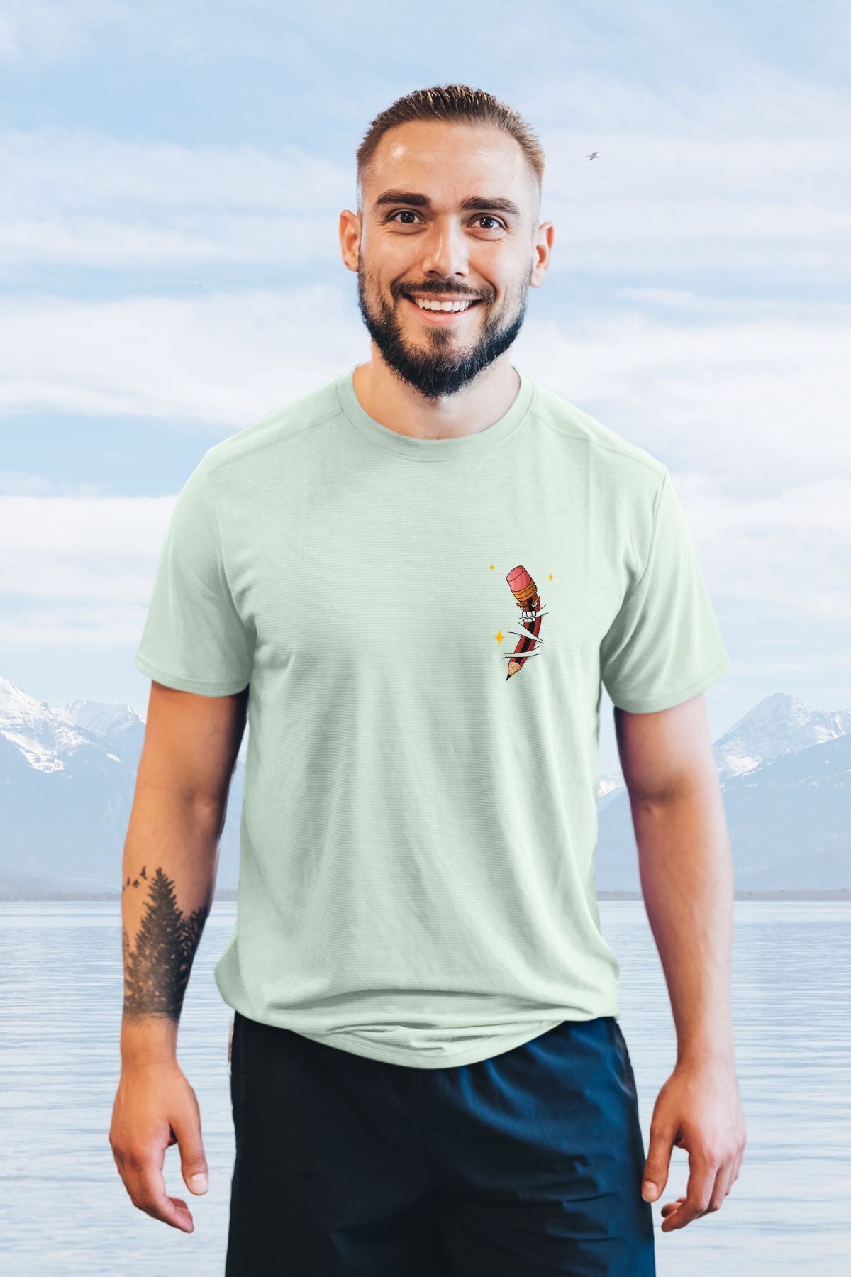 Fighter Pencil Printed Unisex T-Shirt