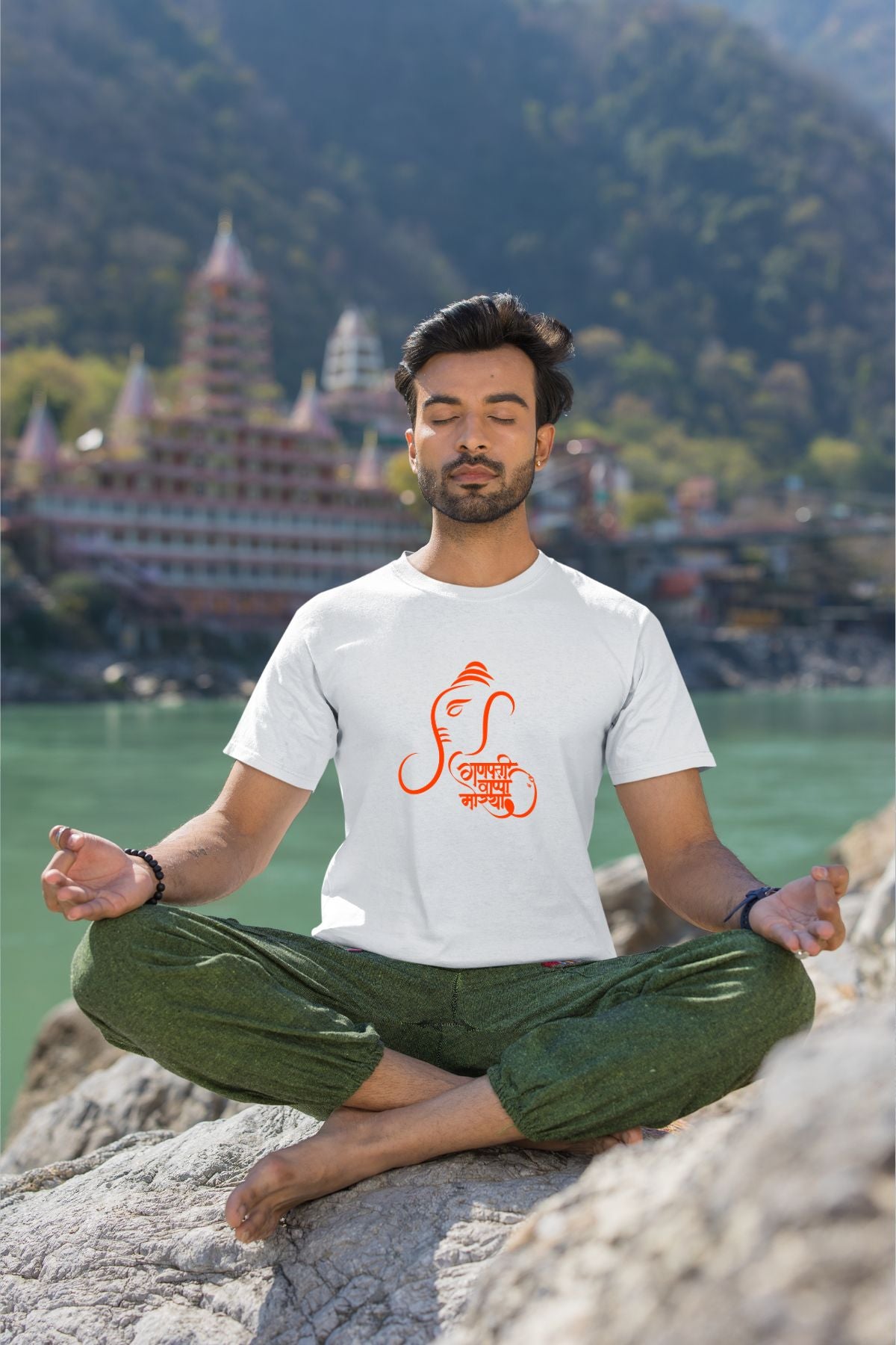 Bappa Morya Printed Ganeshji Unisex T-Shirt