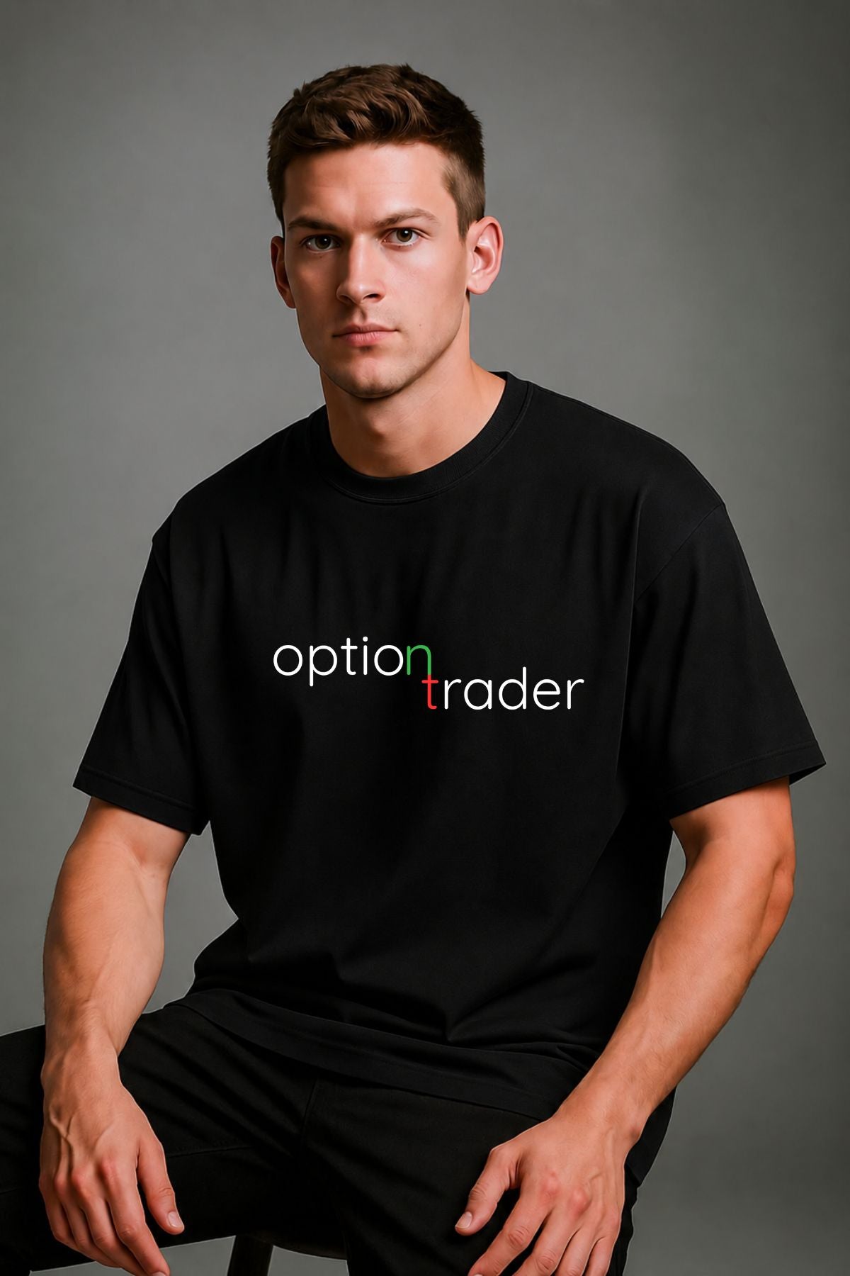 Option Trader Oversize Printed Trading T-Shirt