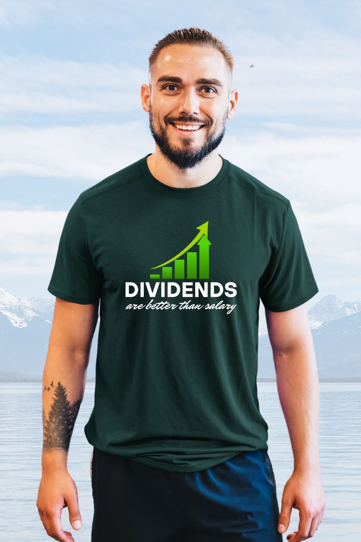 Dividend are better than salary Printed Unisex T-Shirt