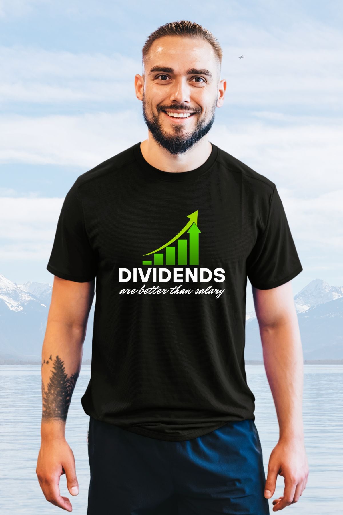 Dividend are better than salary Printed Unisex T-Shirt