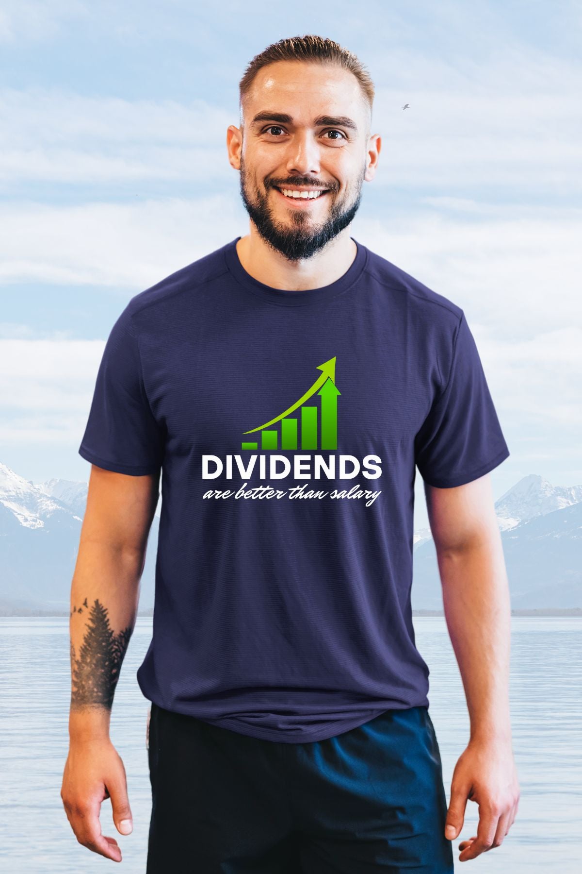Dividend are better than salary Printed Unisex T-Shirt