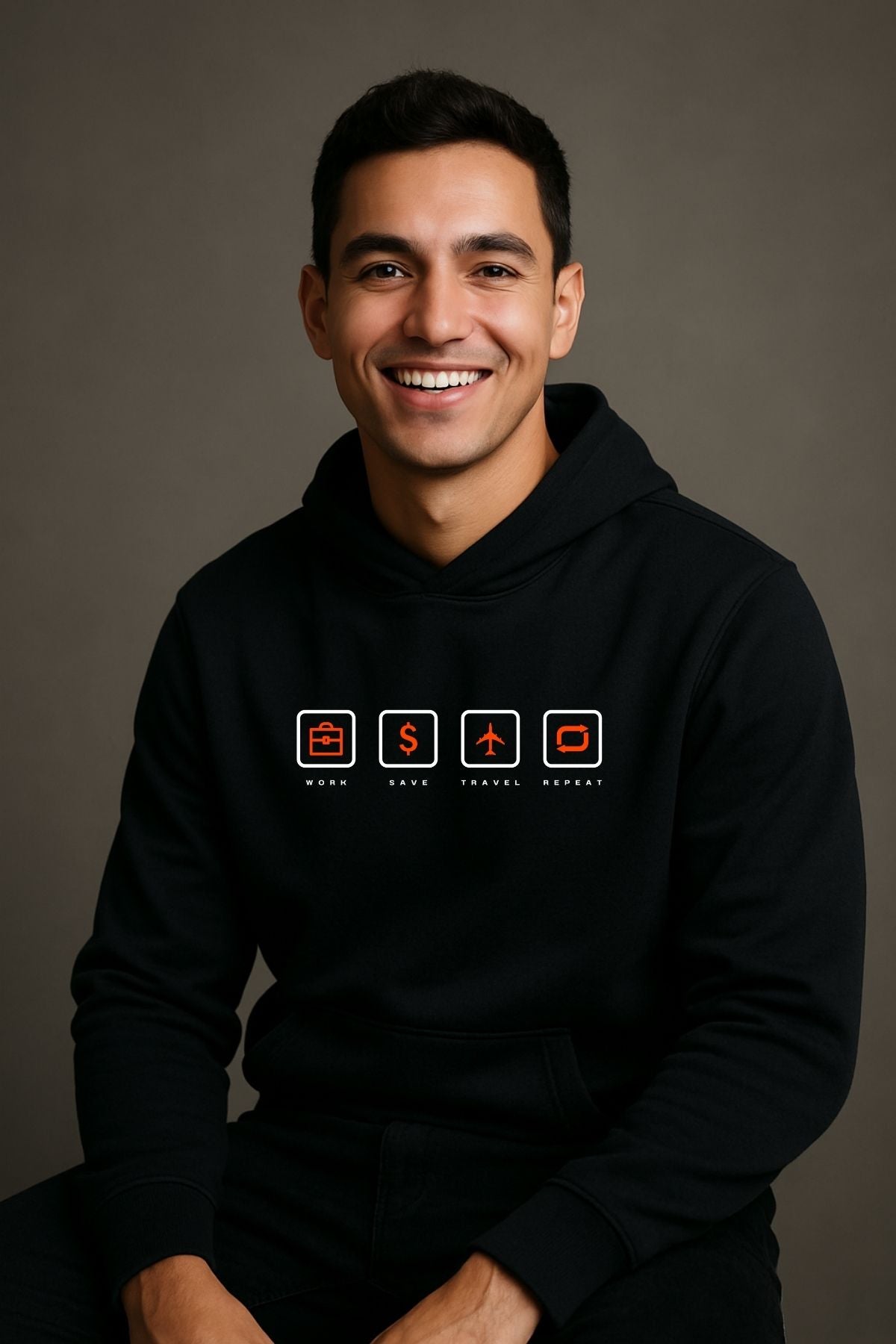 Work Save Travel Repeat Men Women Hoodies