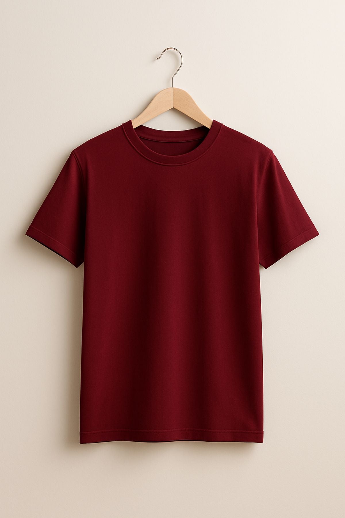 Maroon Premium Plain T-Shirt