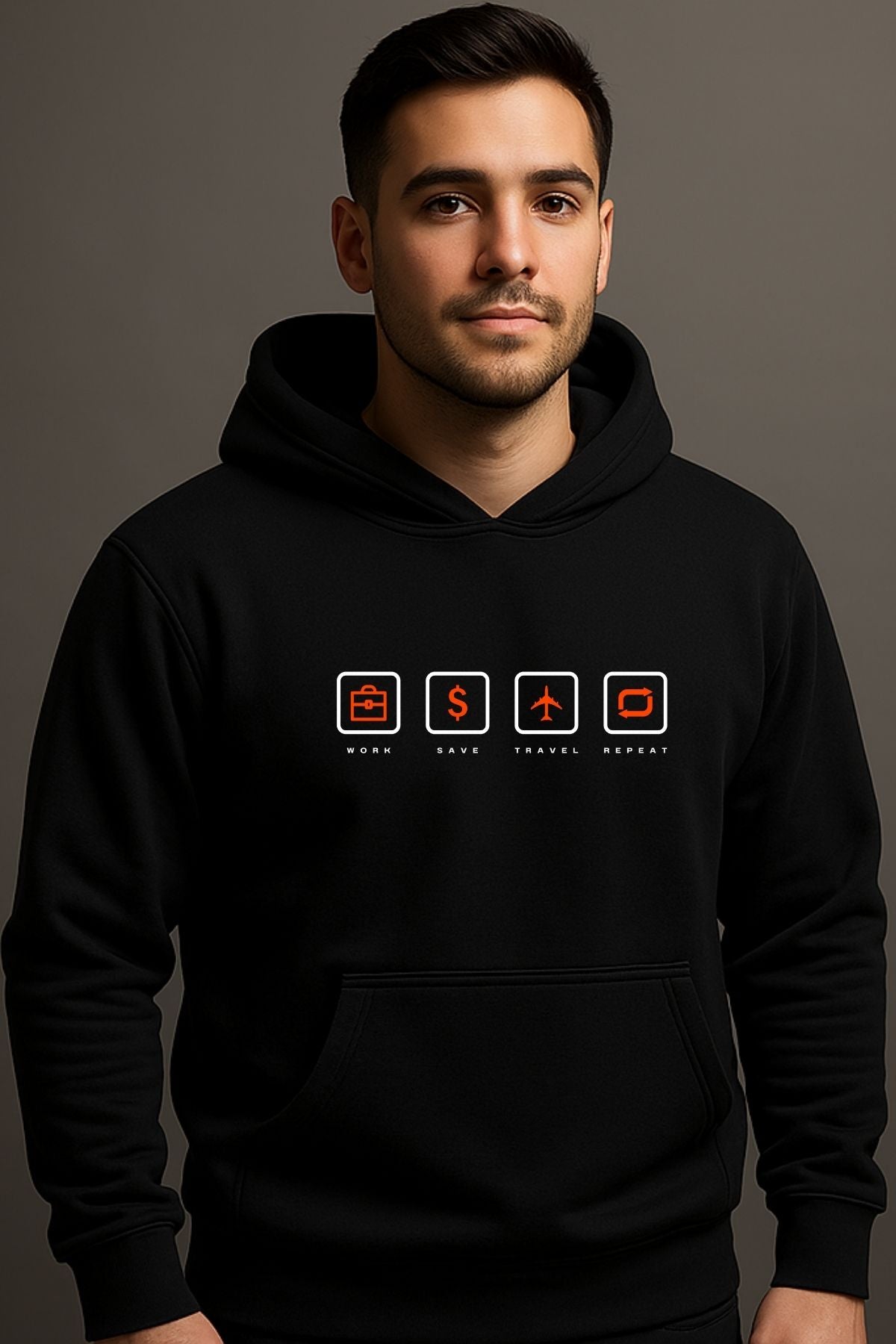 Work Save Travel Repeat Men Women Hoodies