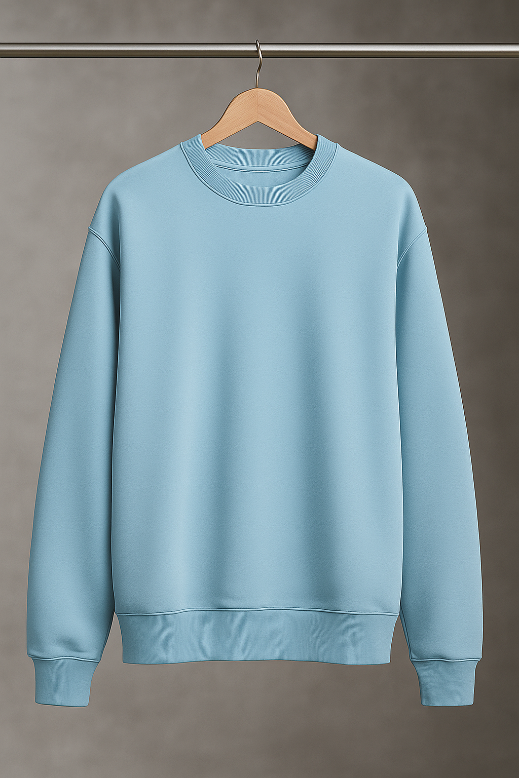 Streetform Sweatshirt-French Terry Cotton-Sky Blue