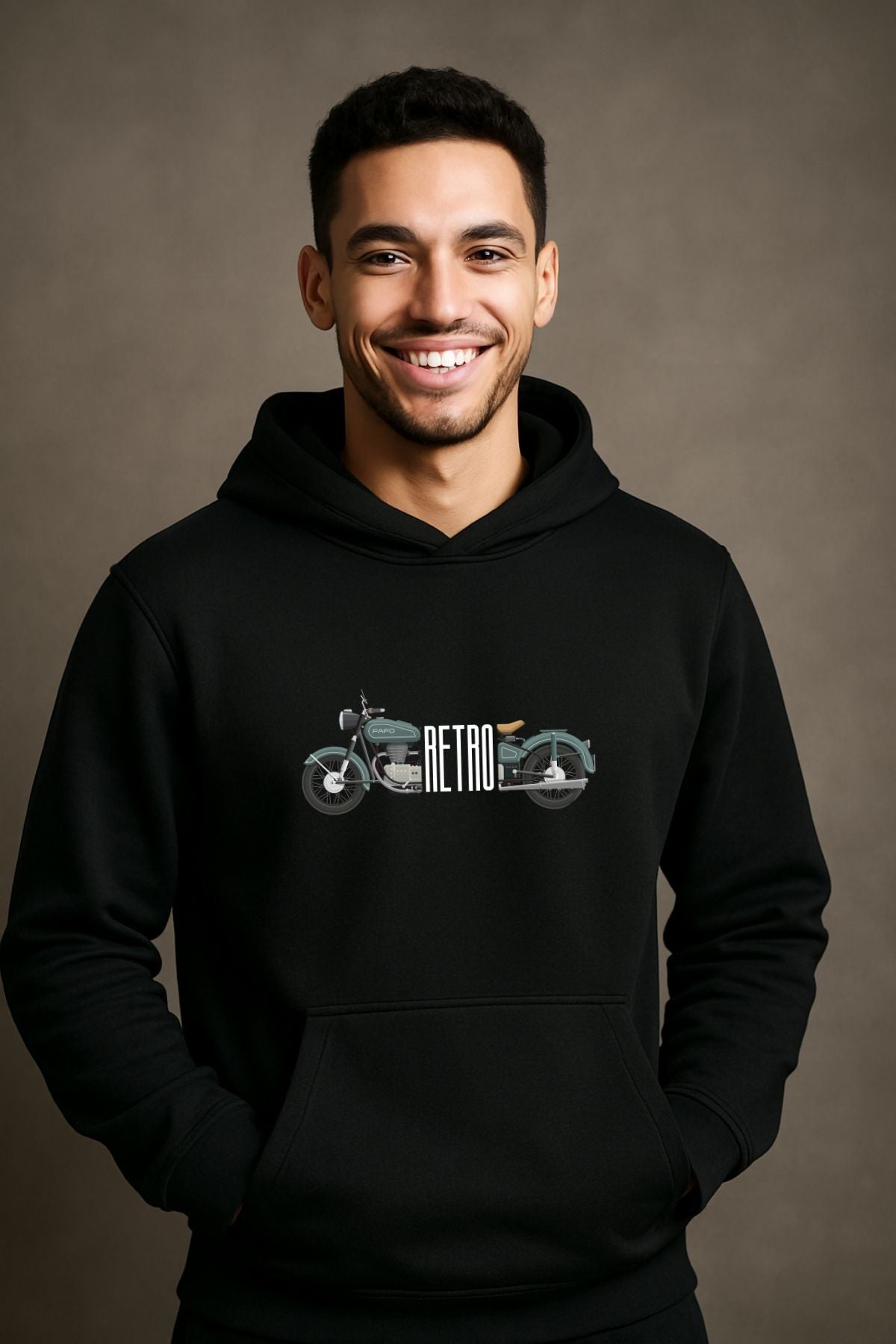 Retro Bike Style Men Women Hoodies