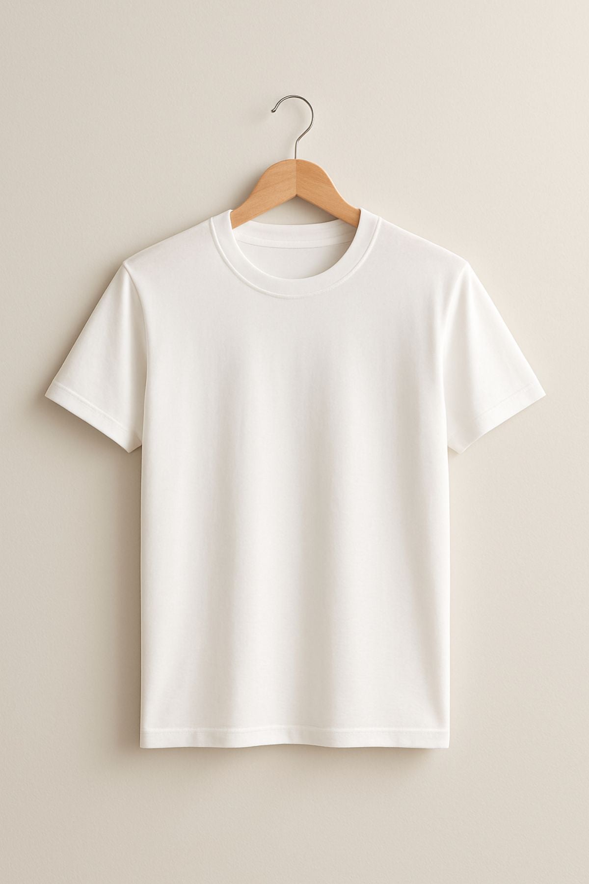 White Premium Plain T-Shirt