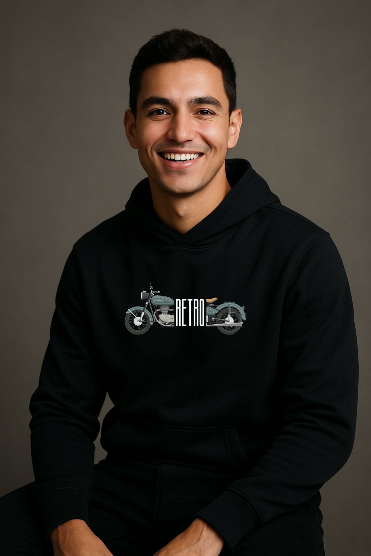 Retro Bike Style Men Women Hoodies