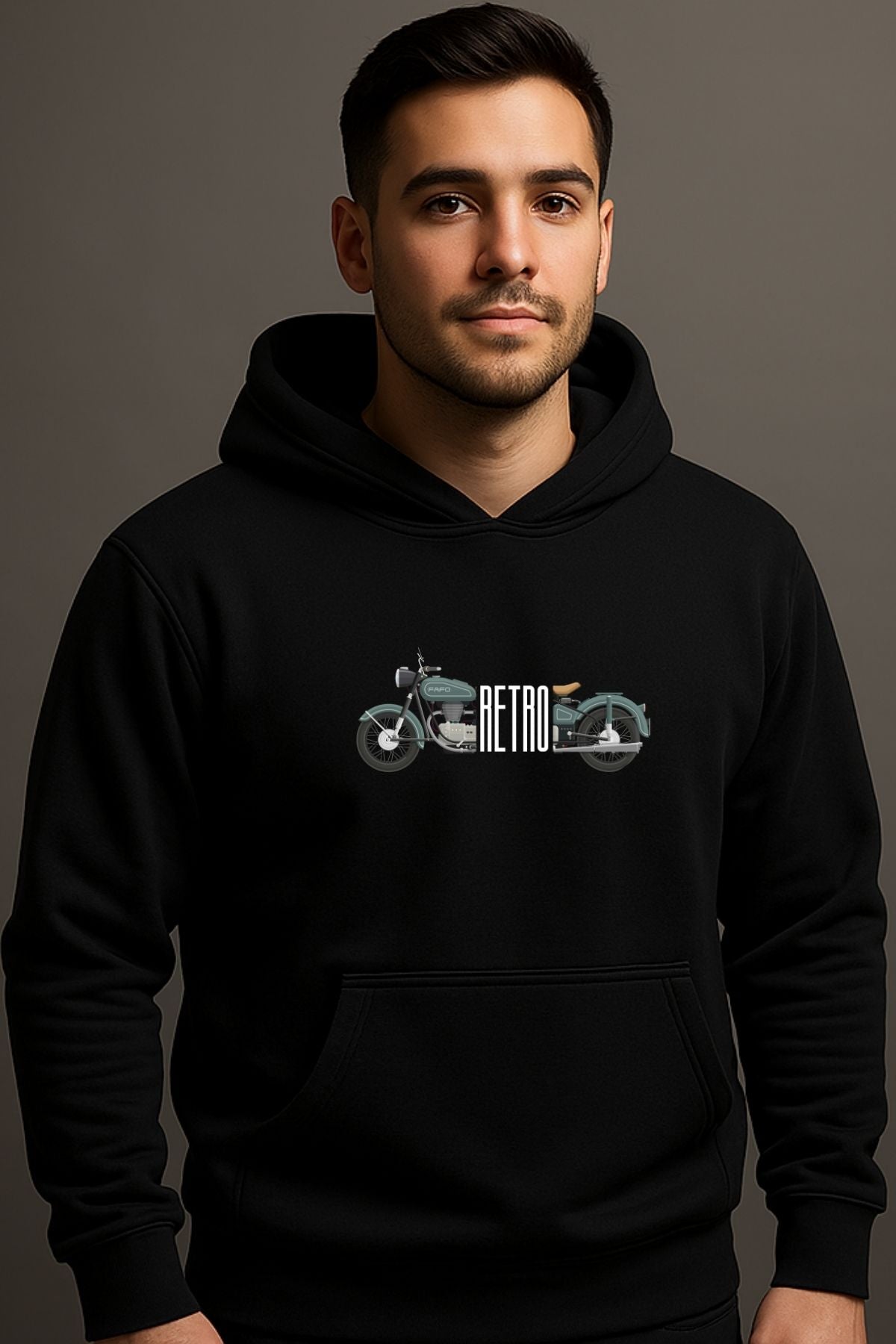 Retro Bike Style Men Women Hoodies