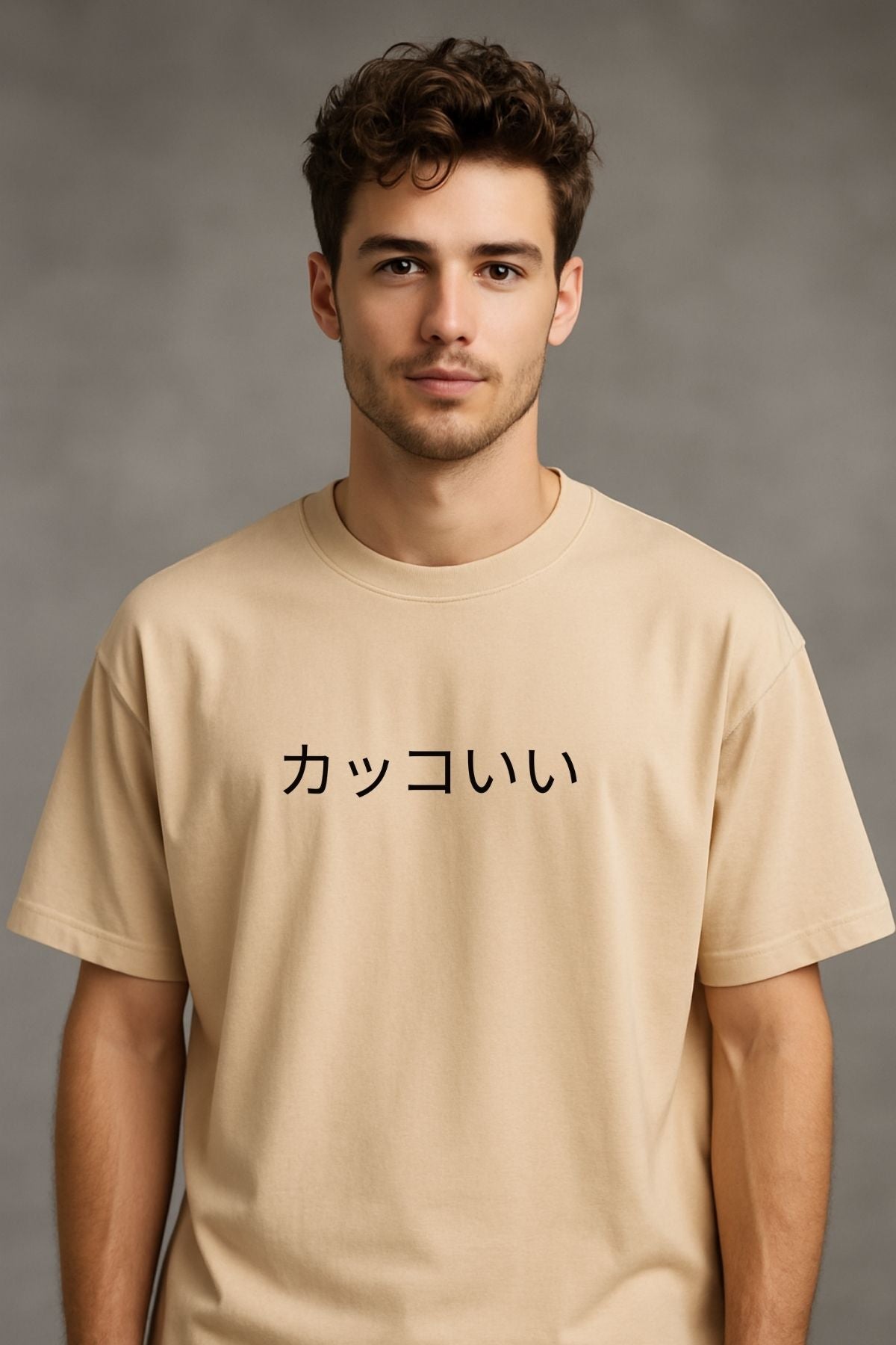 Kakkoi Cool Cat with Hat Printed Oversize T-Shirt