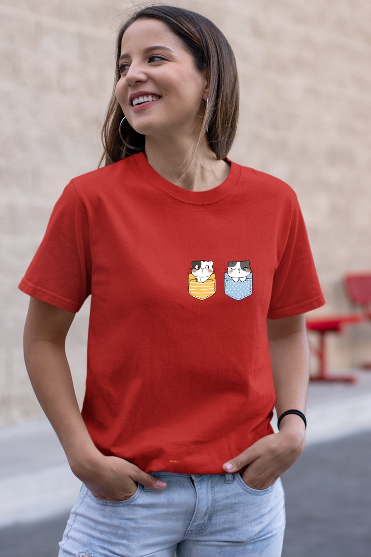 Cute Kitty Yl-BL Unisex T-Shirt