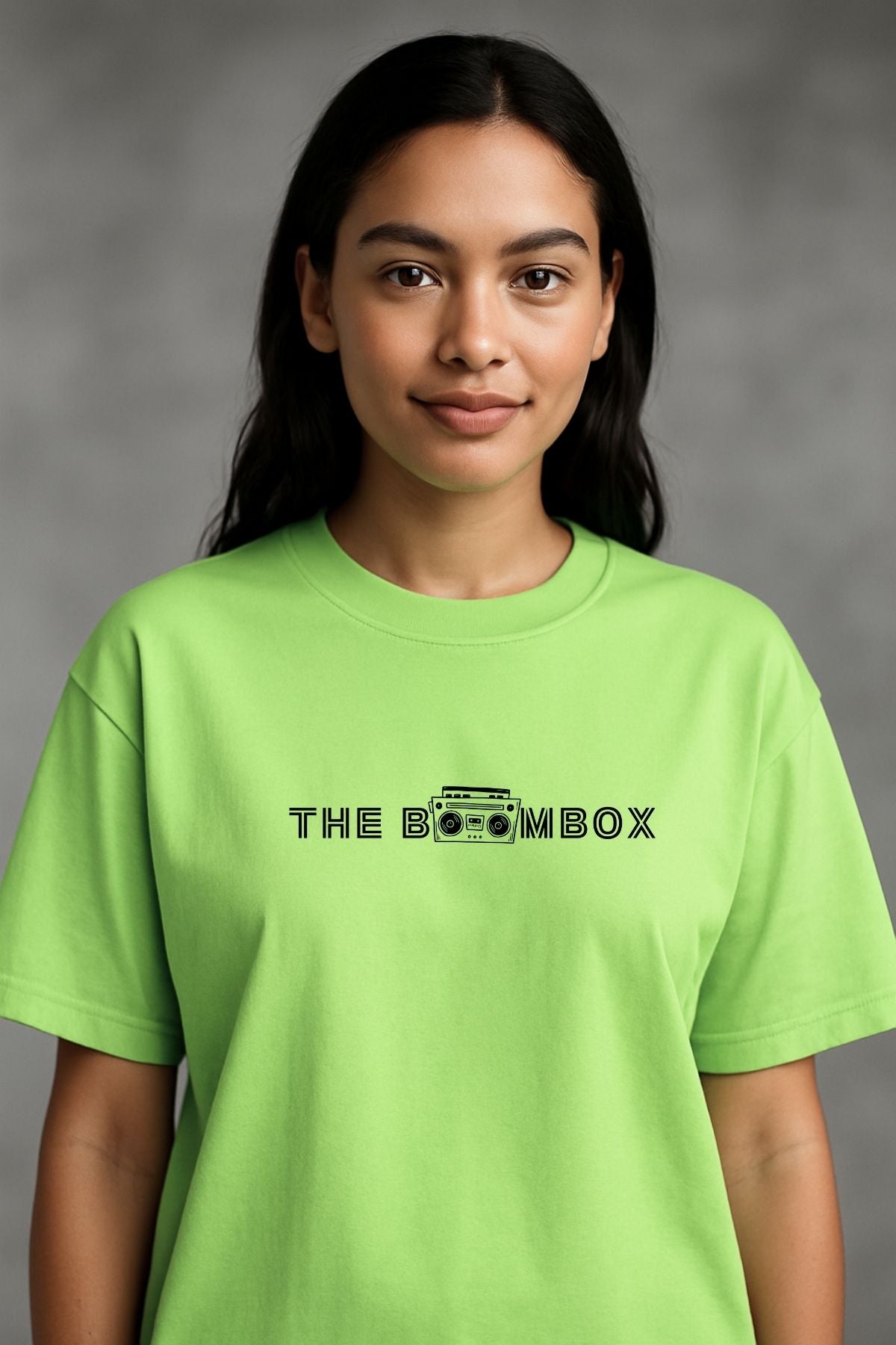 Boombox Music Printed Oversize T-Shirt
