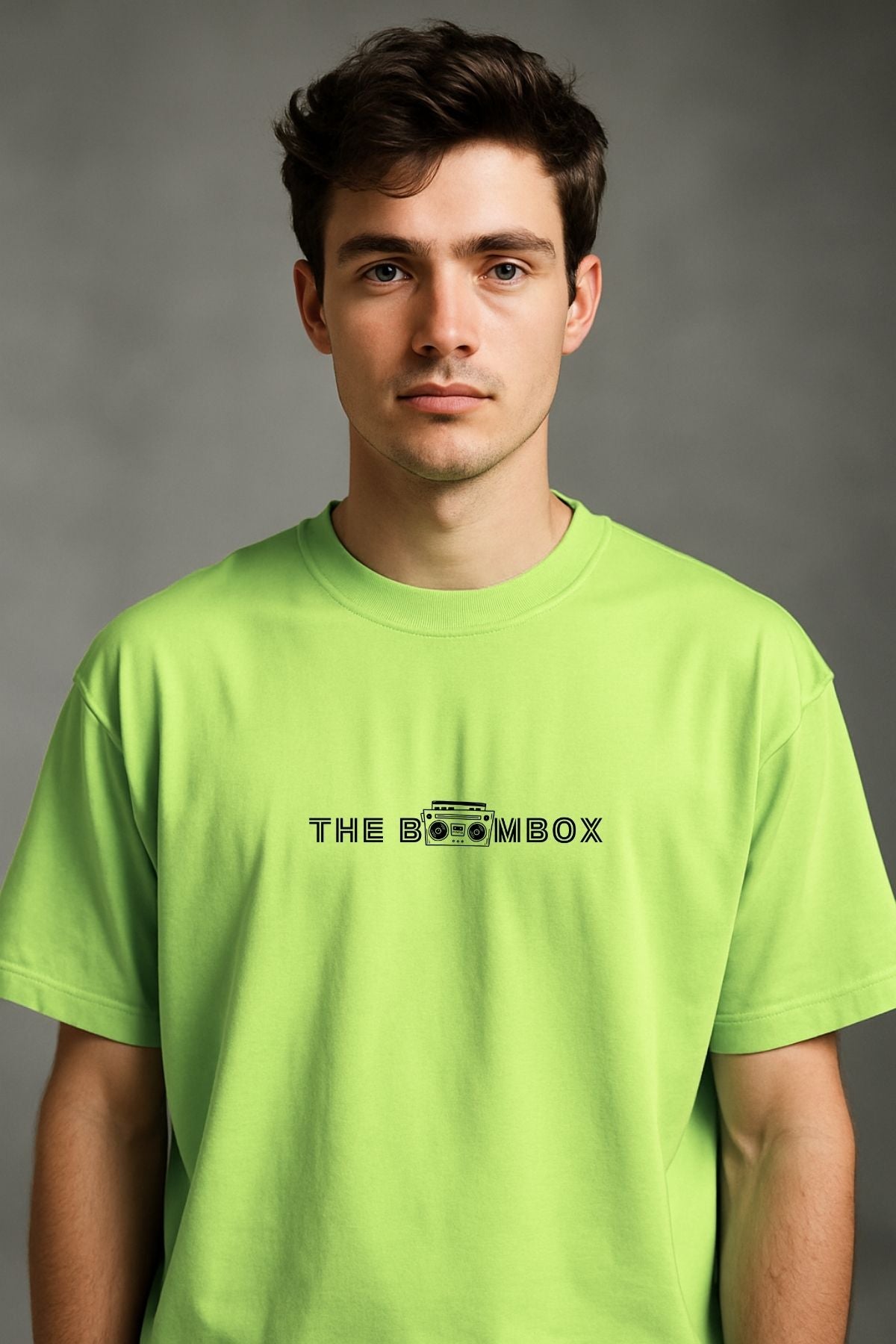 Boombox Music Printed Oversize T-Shirt