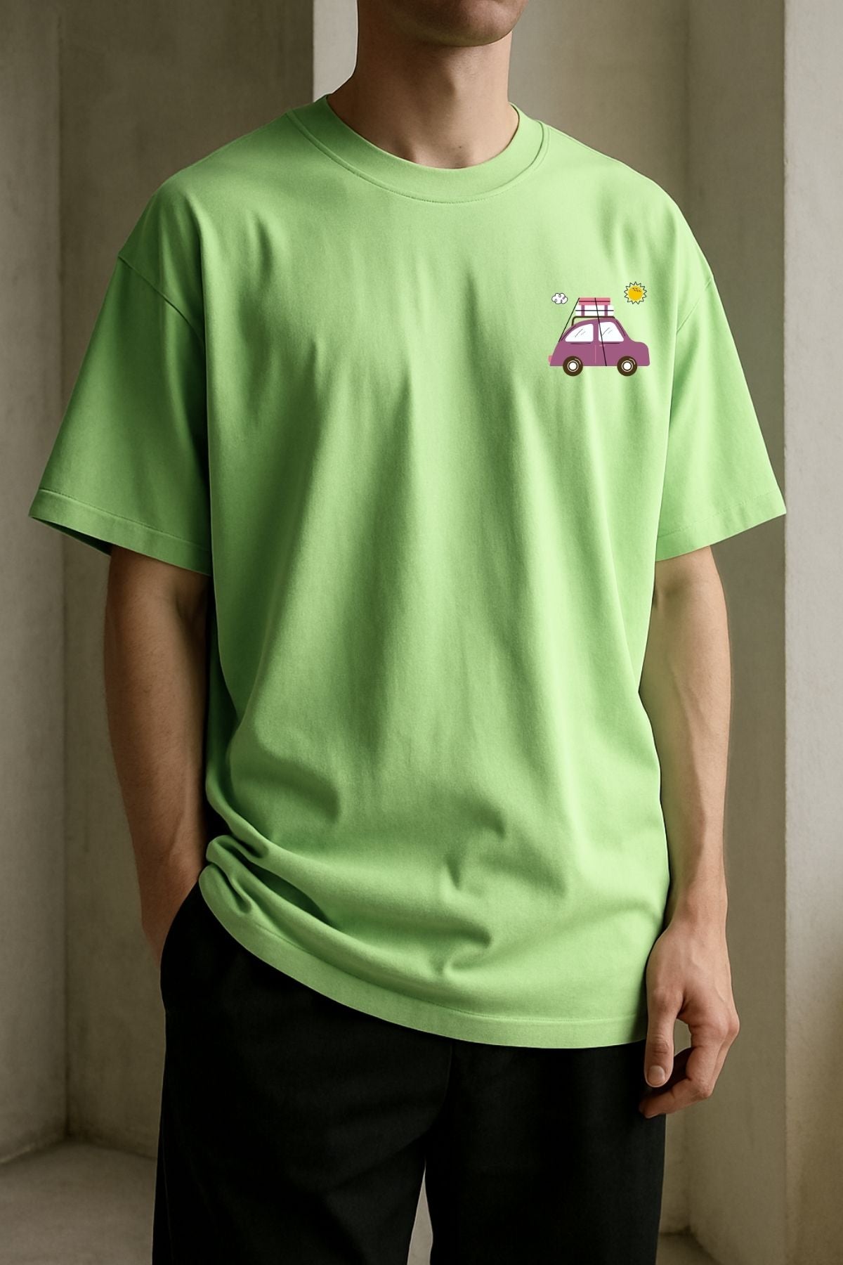 Road Trip Travel Printed Oversize T-Shirt