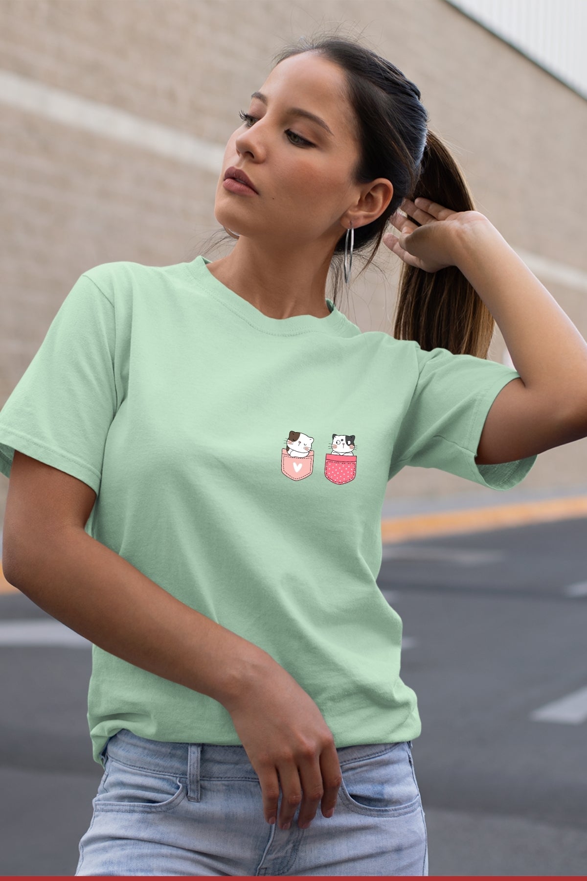 Cute Kitty PK-RD Unisex T-Shirt