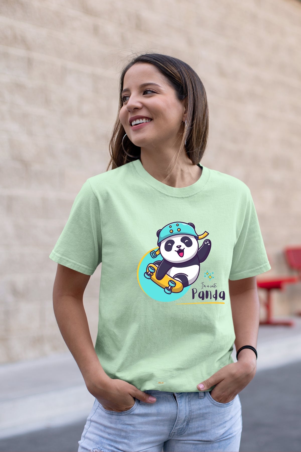 Skating Panda Unisex T-Shirt