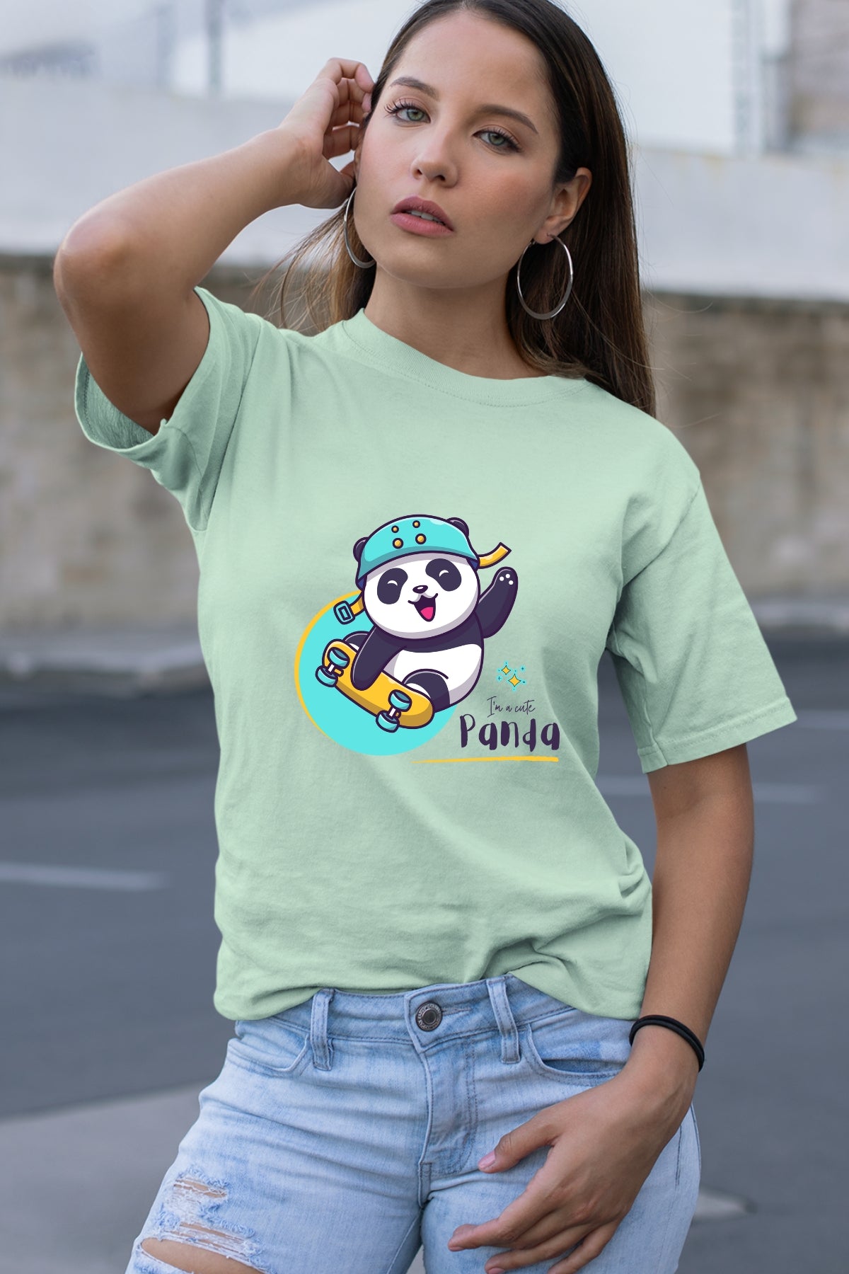 Skating Panda Unisex T-Shirt