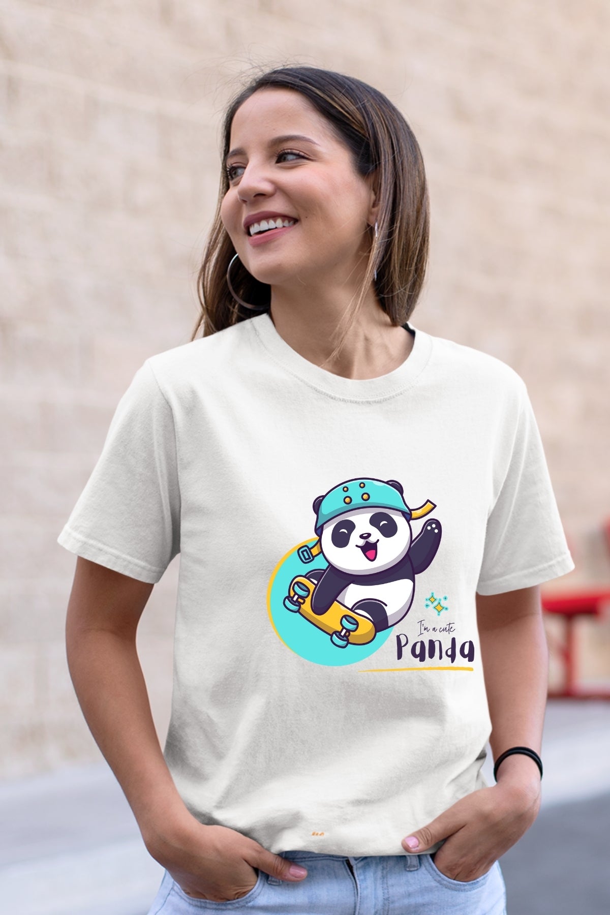 Skating Panda Unisex T-Shirt