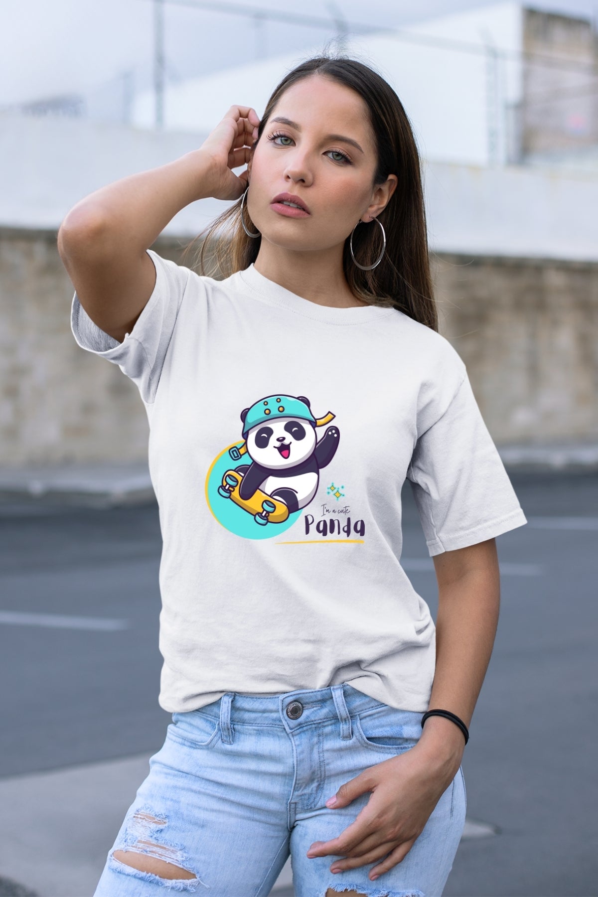 Skating Panda Unisex T-Shirt