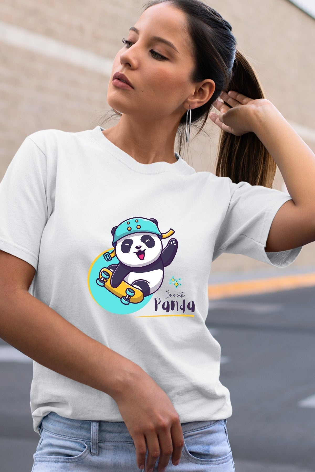 Skating Panda Unisex T-Shirt