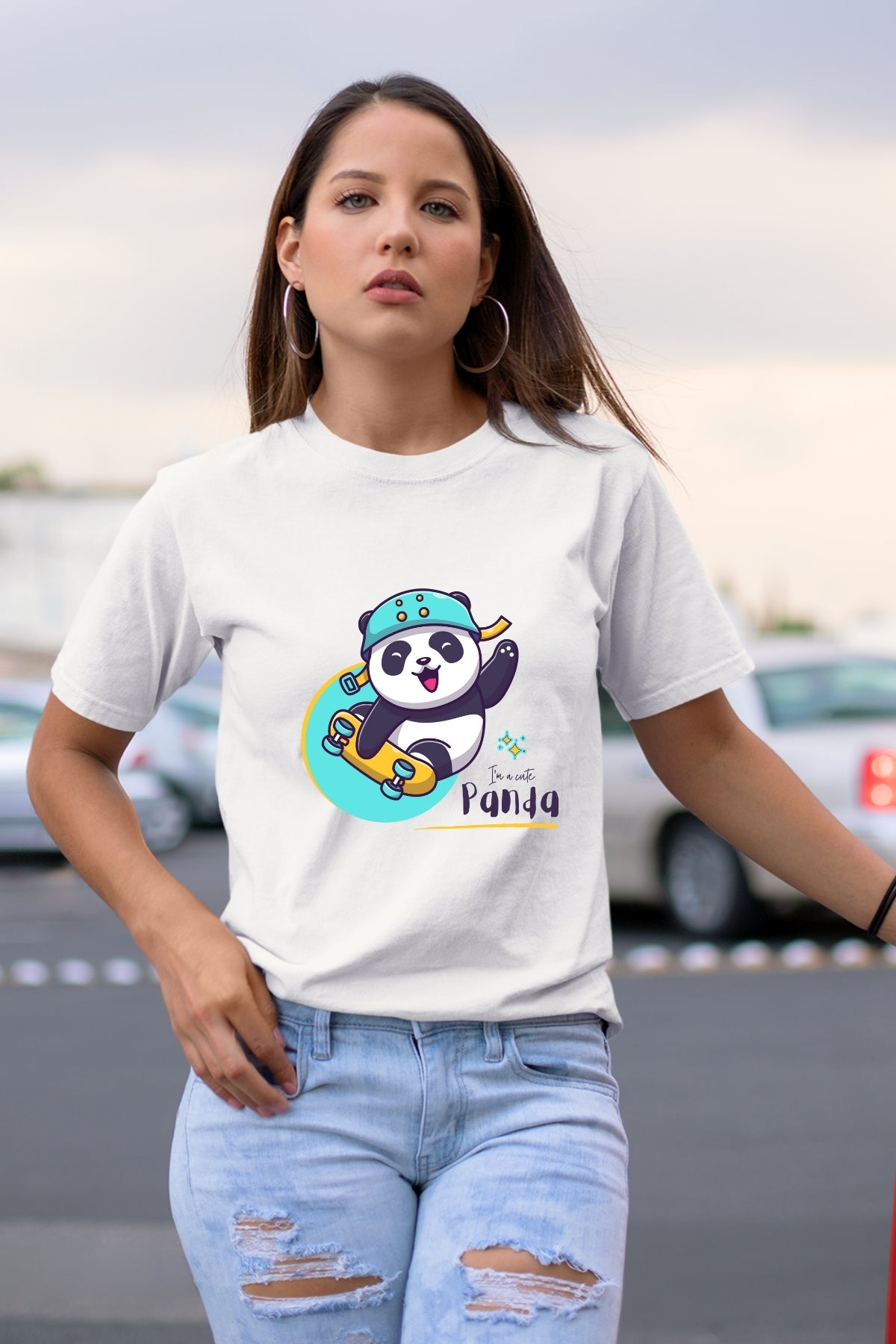 Skating Panda Unisex T-Shirt