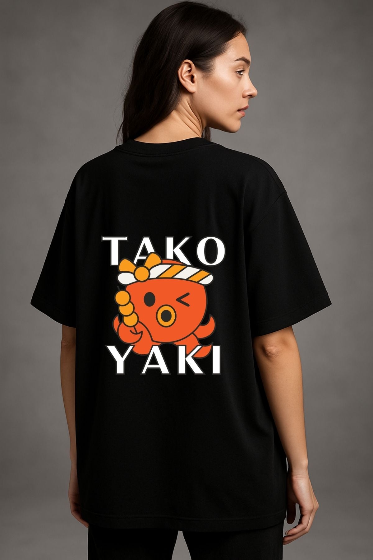 Tako Yaki Printed Oversize T-Shirt