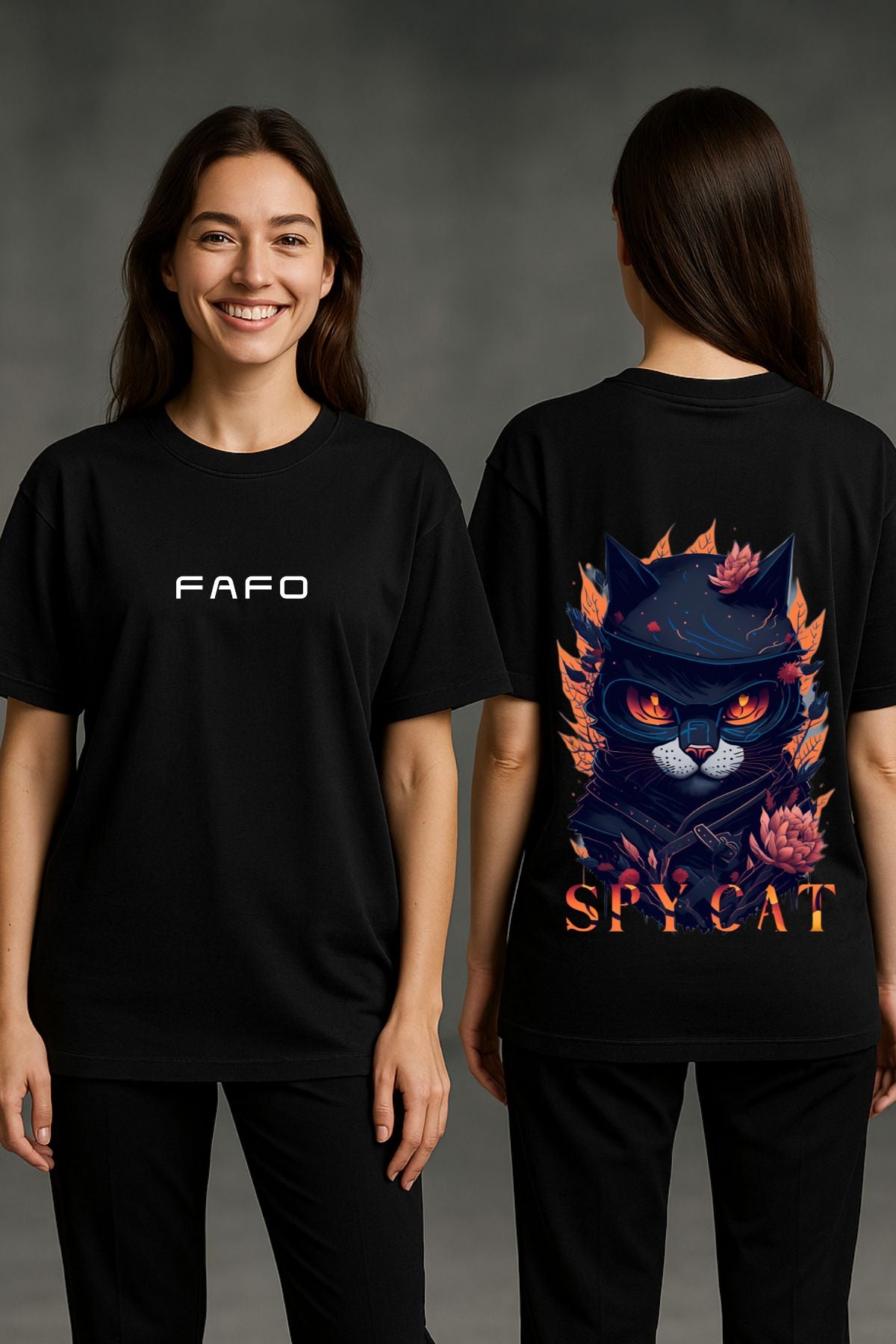 SpyCat Printed Oversize T-Shirt