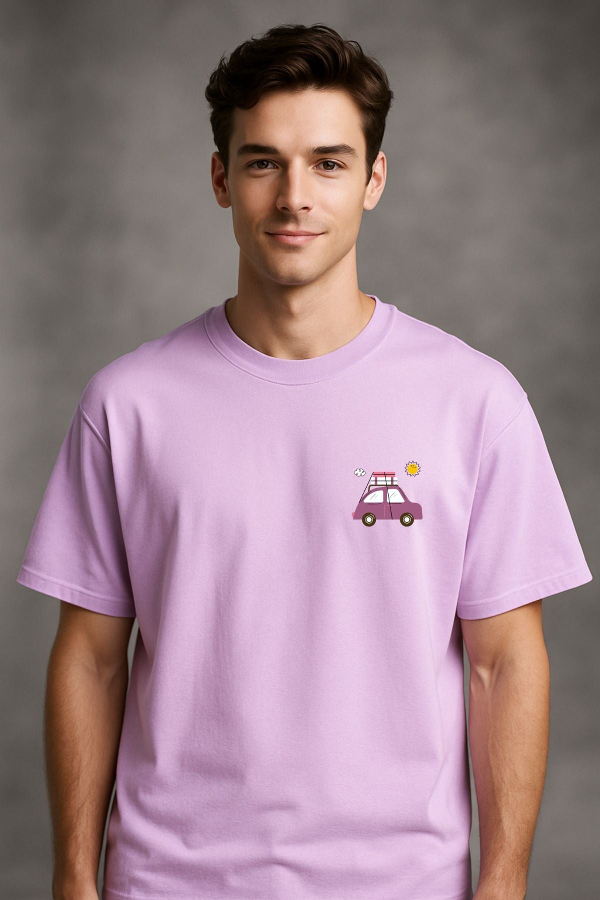 Road Trip Travel Printed Oversize T-Shirt