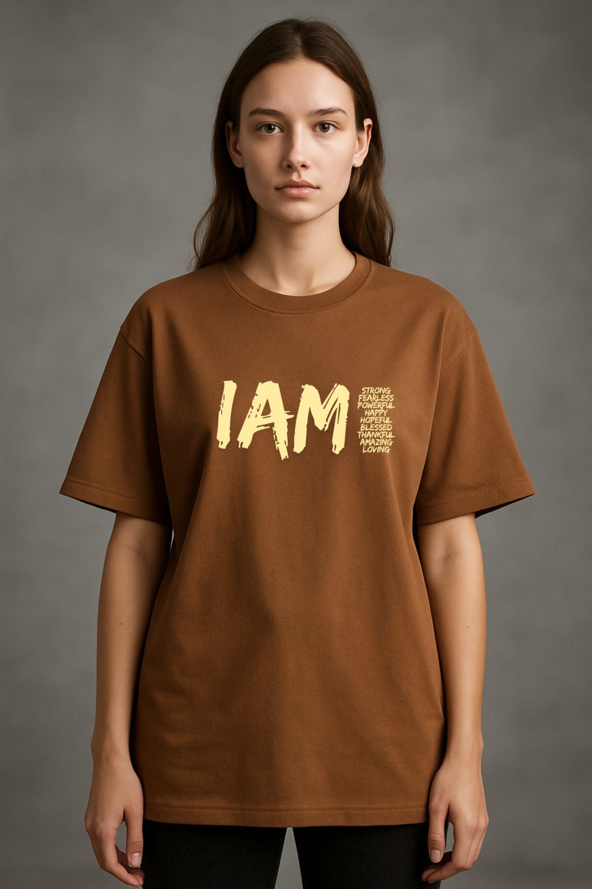 I AM Printed Oversize T-Shirt