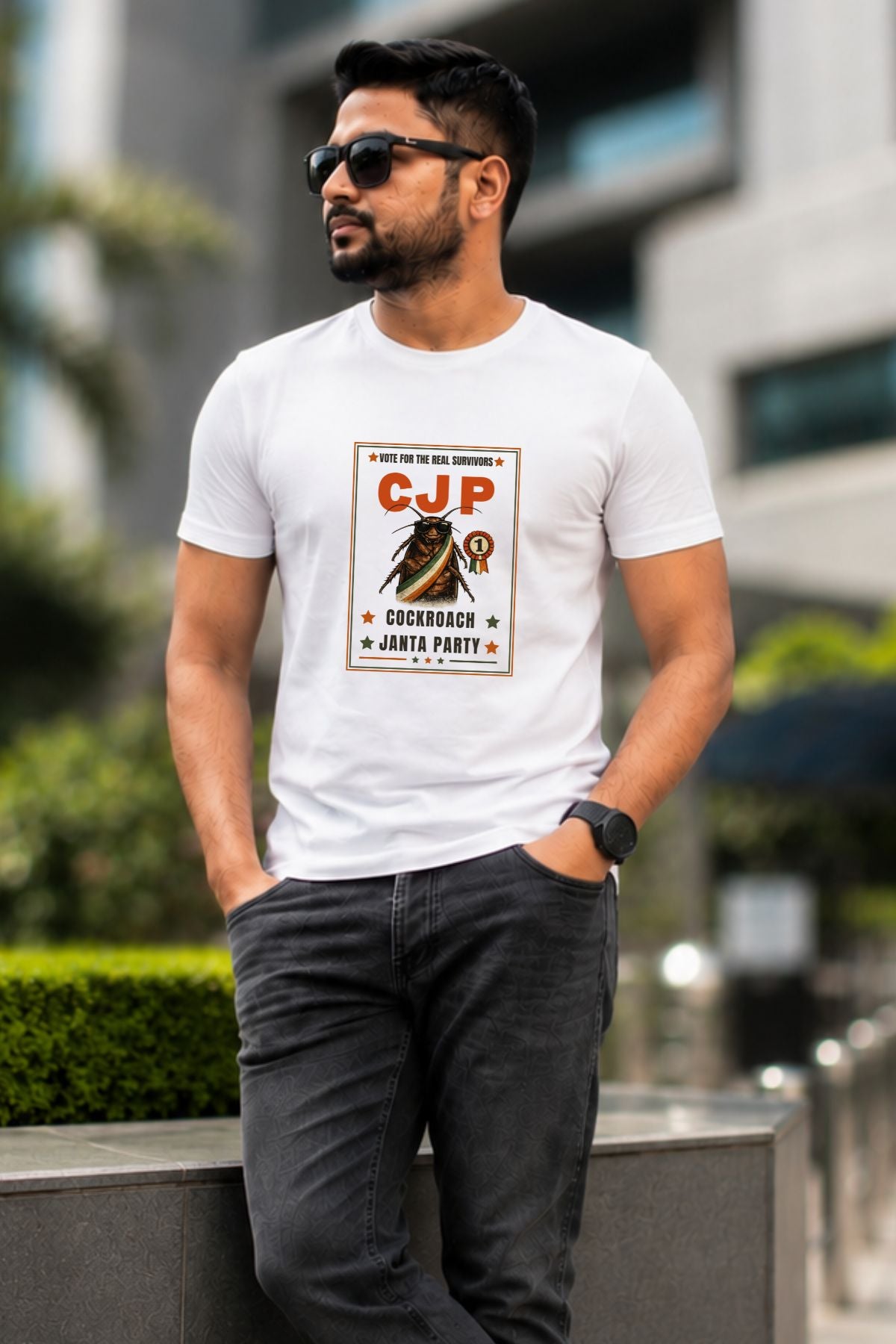 Vote for Real Survivors White Printed Unisex T-Shirt