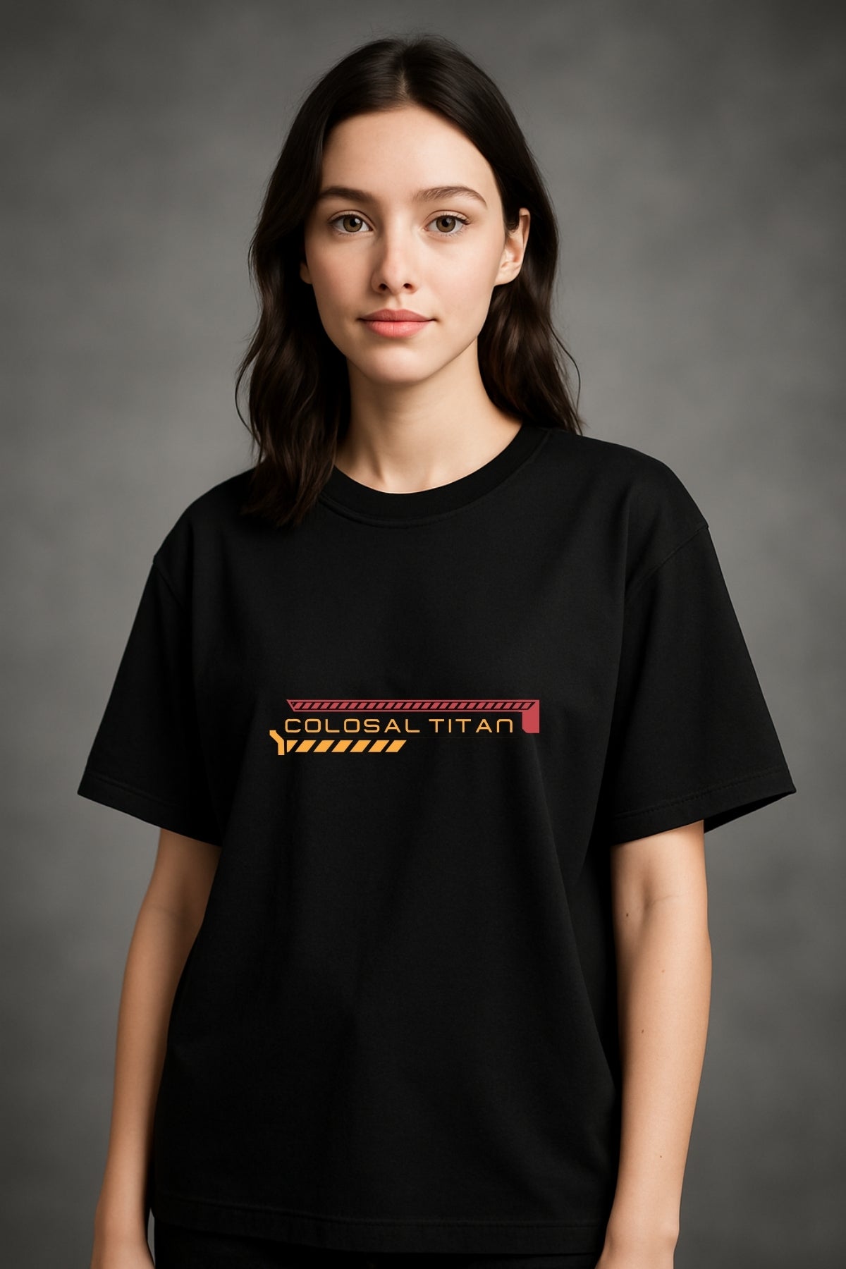 Colosal Titan Anime Printed Oversize T-Shirt