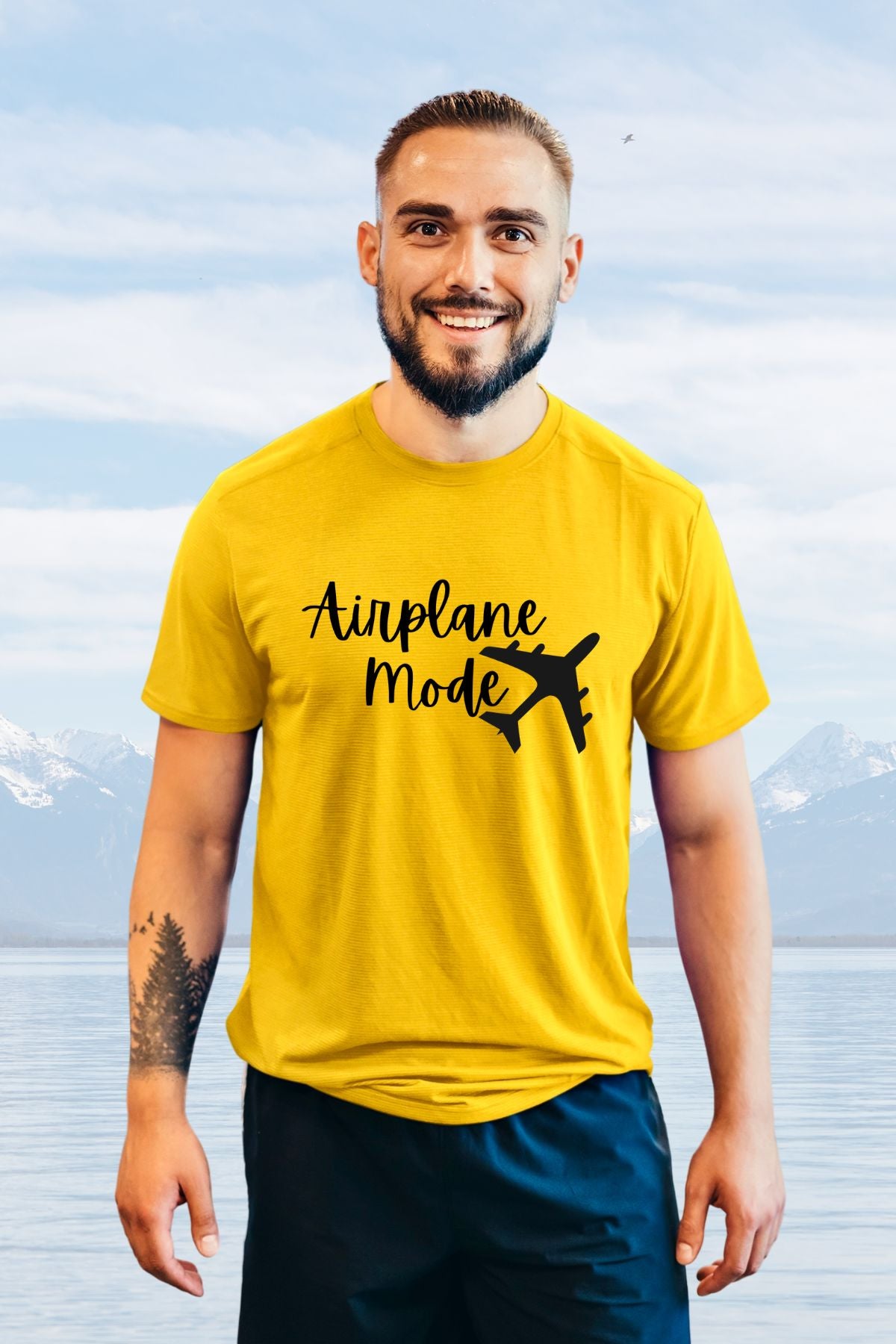 Airplane Mode with Plane Vacation Travel Unisex T-Shirt