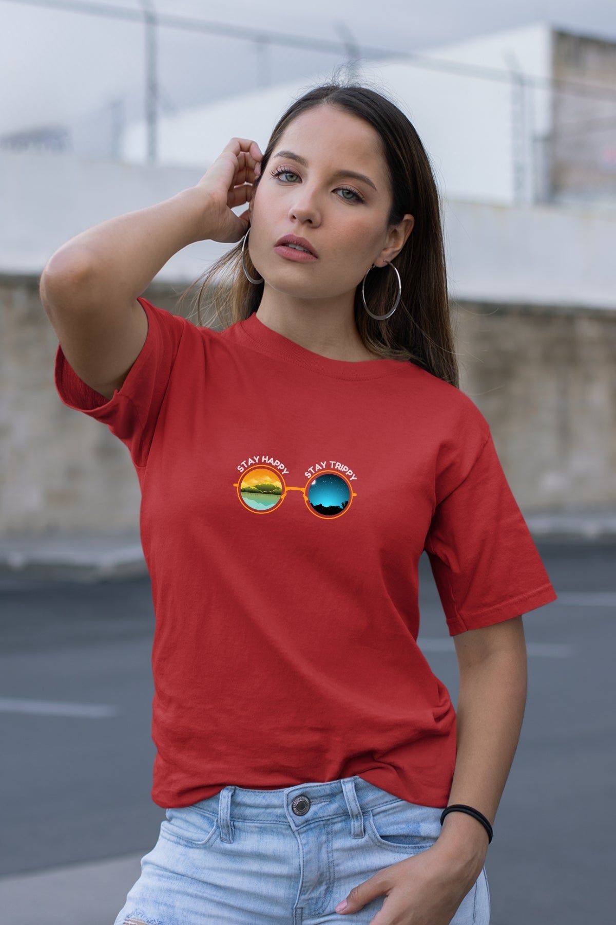 Stay Happy Goggles Unisex T-Shirt
