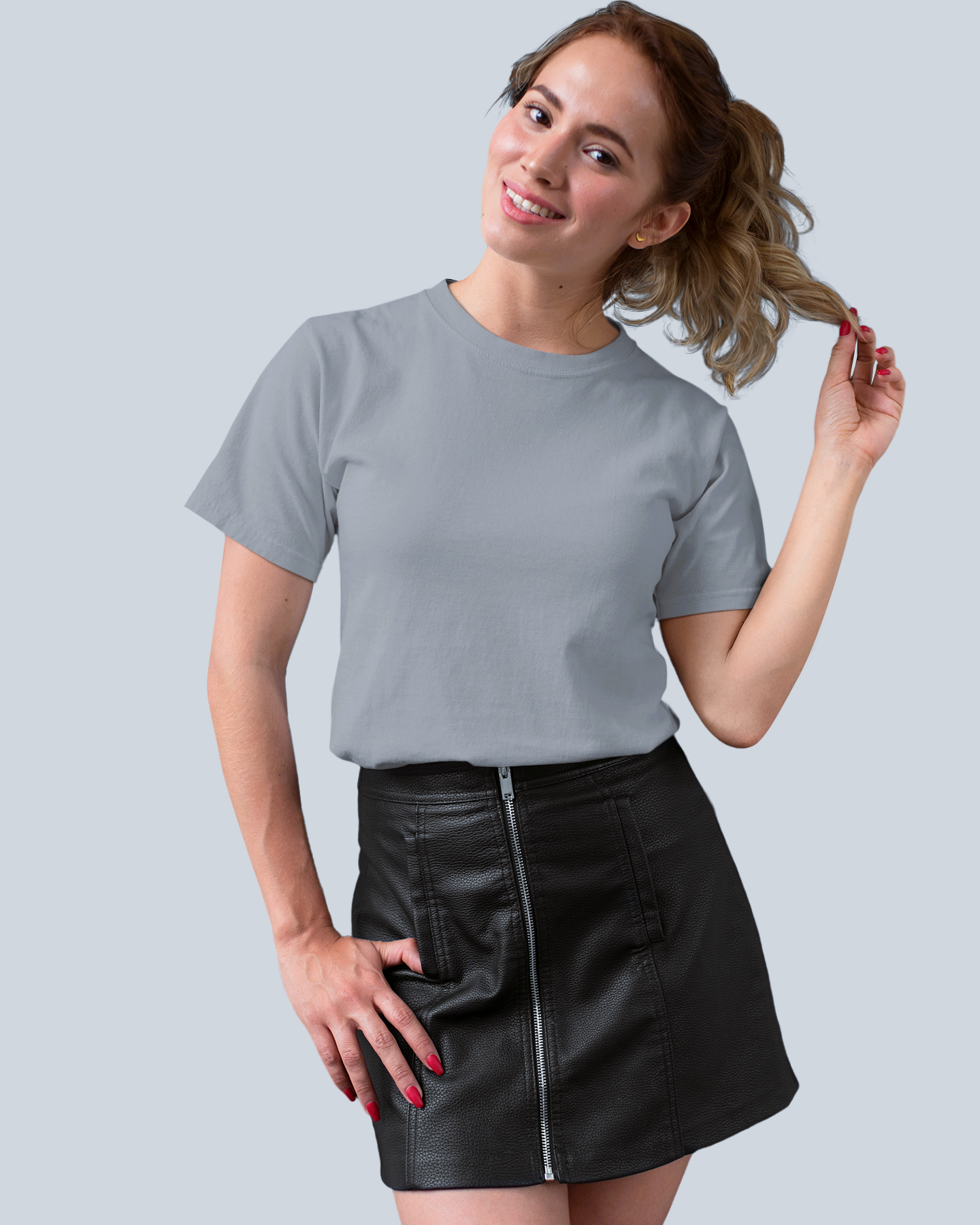 Grey Premium Plain T-Shirt