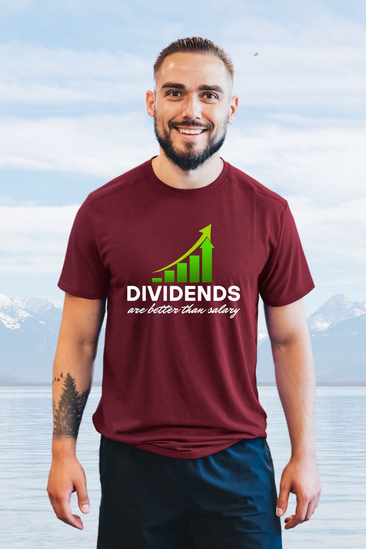 Dividend are better than salary Printed Unisex T-Shirt