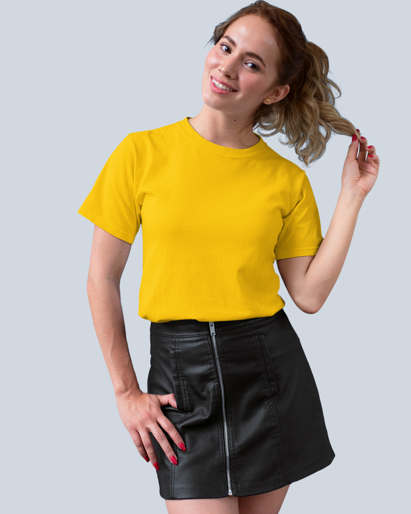 Mustard Premium Plain T-Shirt