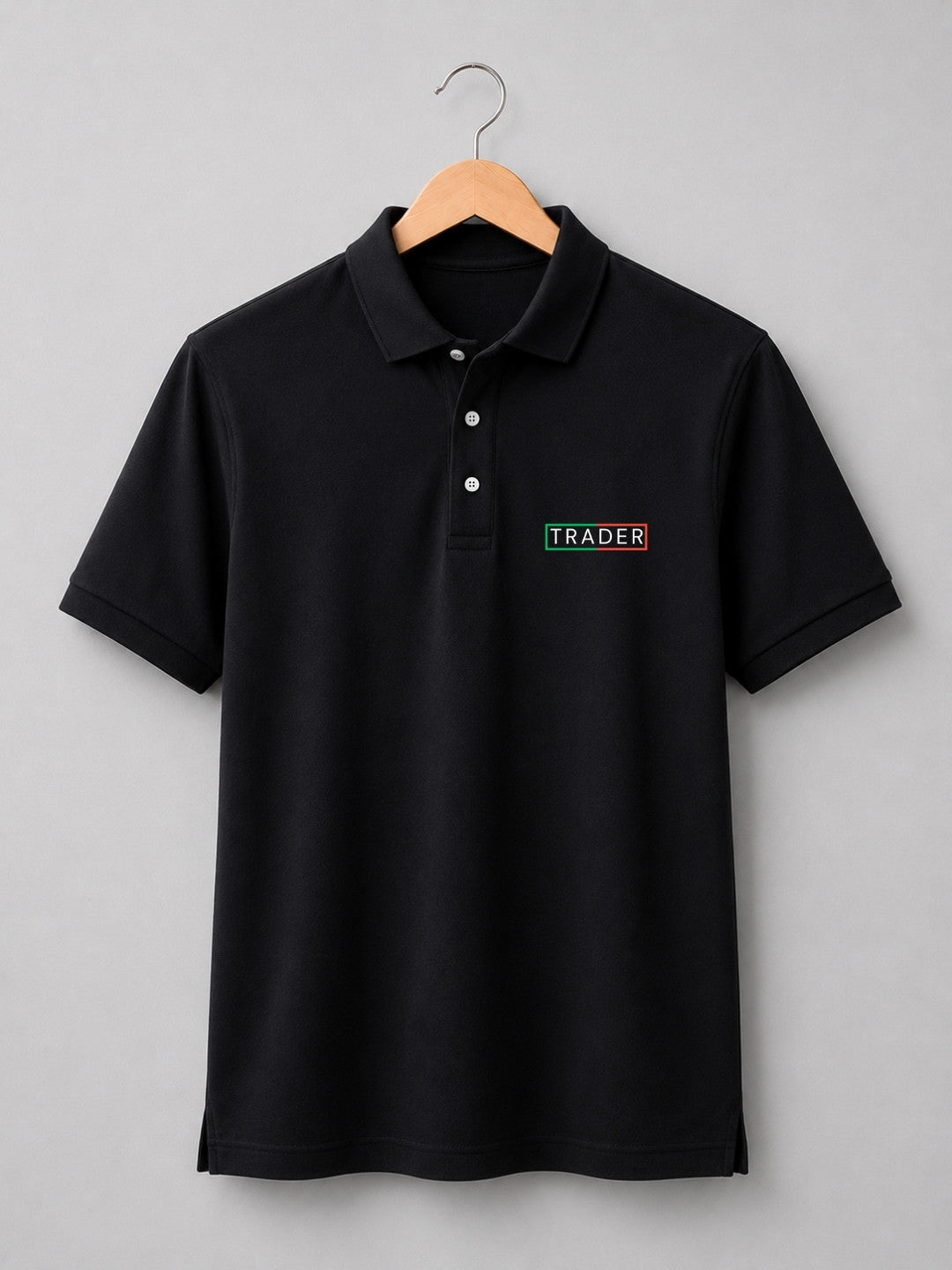 Trading Zone Black Polo Trading T-Shirt