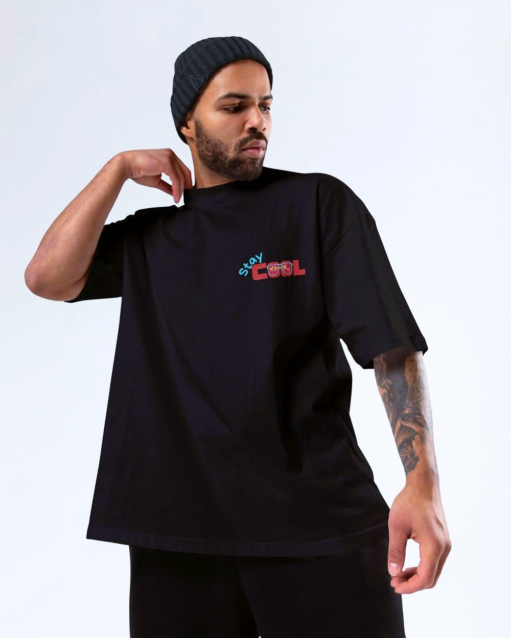 Funky Panda Printed Oversize T-Shirt