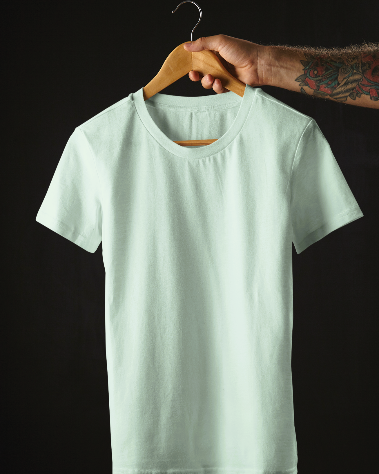 Mint Green Premium Plain T-Shirt