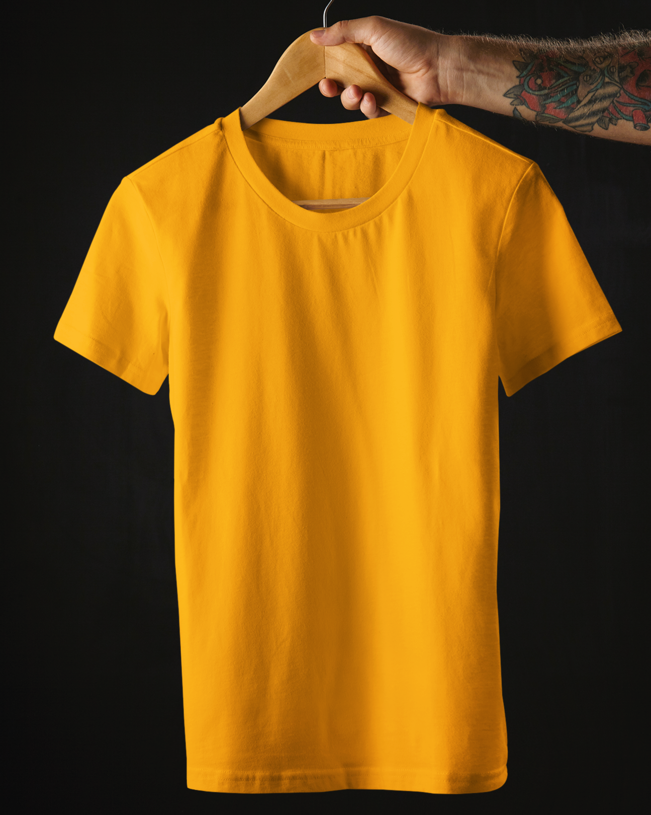 Mustard Premium Plain T-Shirt