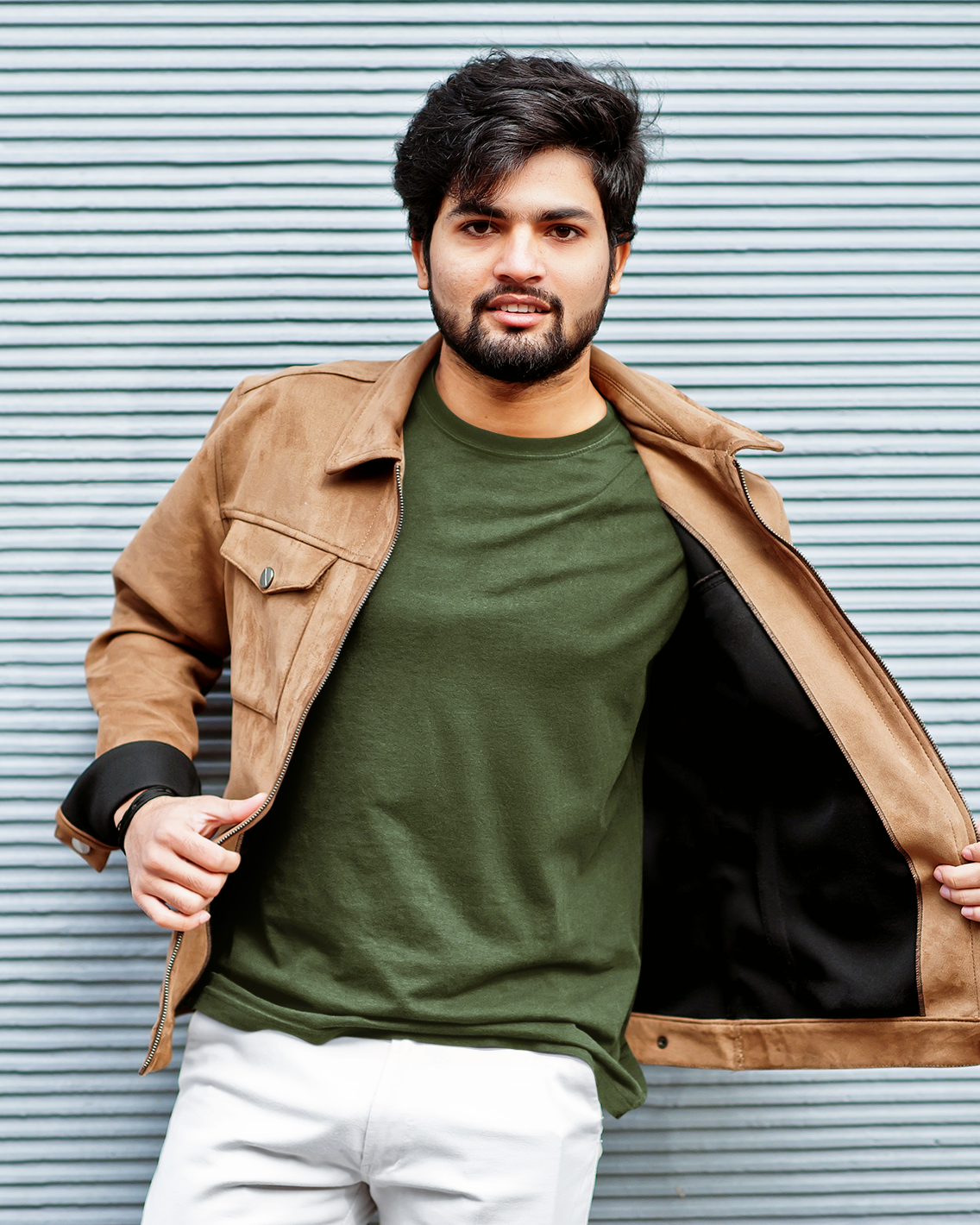 Olive Green Premium Plain T-Shirt