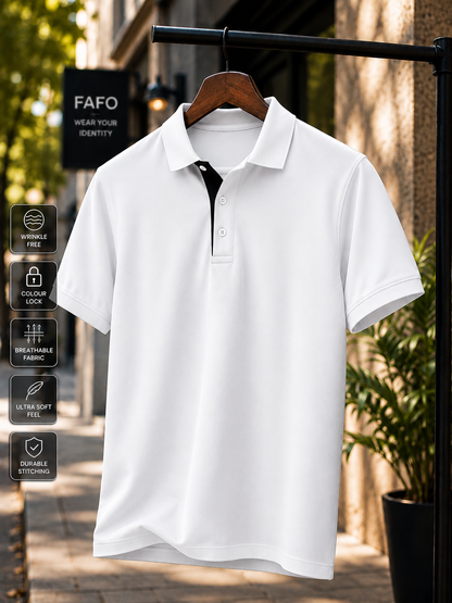 Premium Cotton Blend Polo T-Shirt for Men