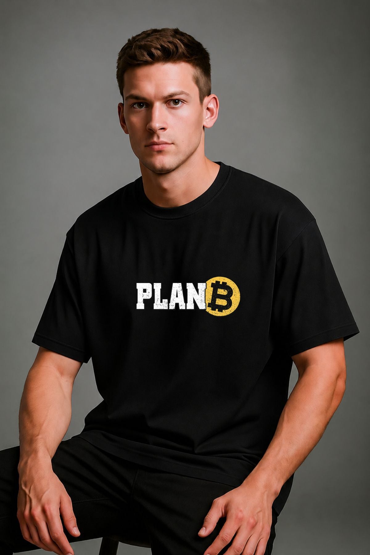Plan B Crypto Oversize Printed Trading T-Shirt