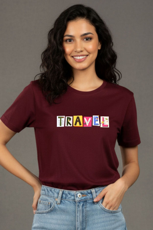 Travel Colorful Printed Unisex T-Shirt