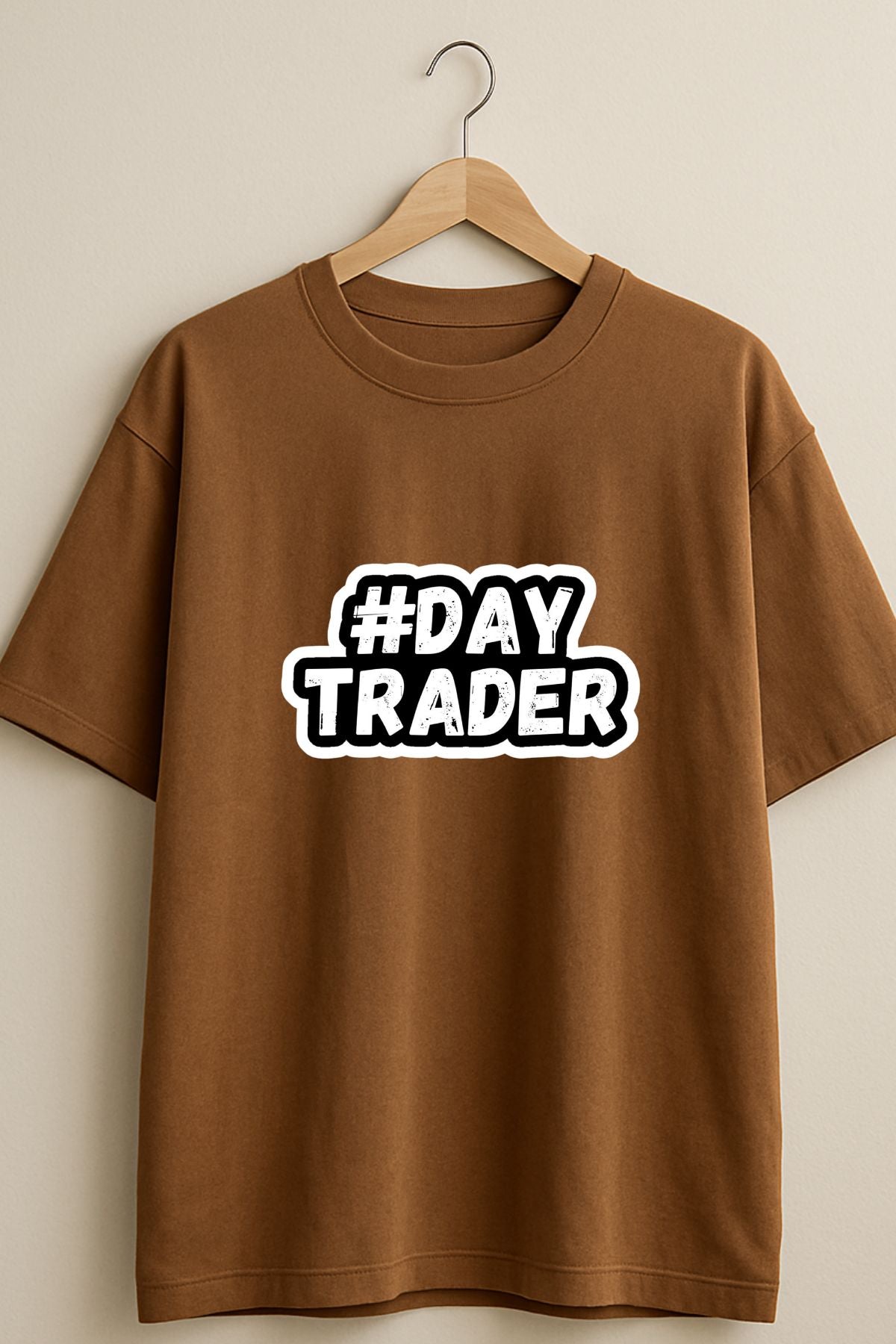 #Day Trader Oversize Printed Trading T-Shirt