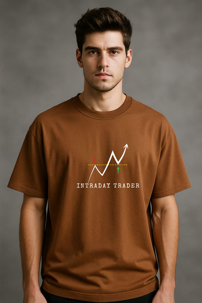 Intraday Trader Oversize Printed Trading T-Shirt