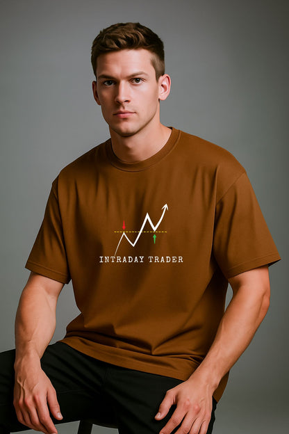 Intraday Trader Oversize Printed Trading T-Shirt